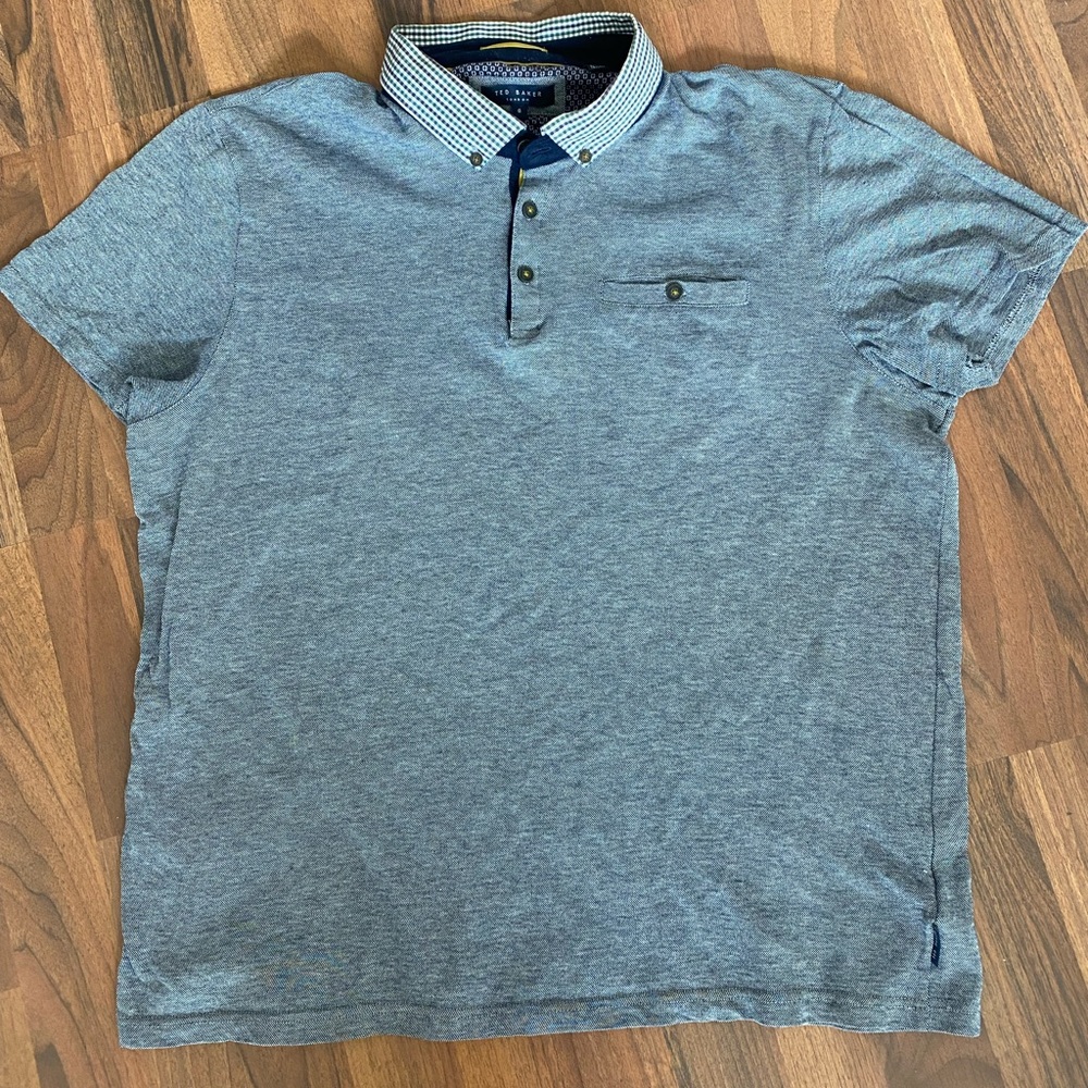 Ted Baker geo collar short sleeve, Large